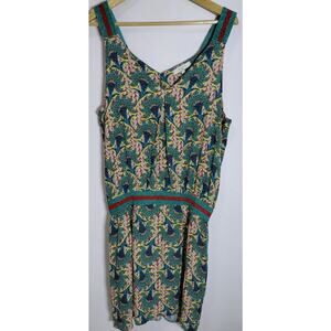 IP9 LENNY B.  Floral Viscose Dress Sleeveless V-Neck Knee Length Women Size 3
